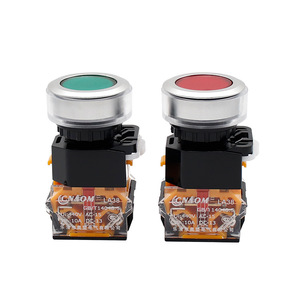 CNAOM <b>Push</b> <b>Button</b> <b>Switch</b> LA38 30mm Self Resetting Self Locking 1NO1NC Screw Terminal IP40 LED Indicator - Product Image 1