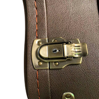 Usine personnalisé guitare acoustique classique Pvc étuis en cuir en bois instruments étuis de musique