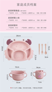 Other baby supplies Wholesale Children Cartoon Tableware <strong>Set</strong> 5 Pcs <strong>Kids</strong> PP Meal Plate Baby Eco-Friendly Feeding <strong>Set</strong> - Product Image 4