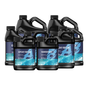 Resina epoxi metálica autonivelante de alto brillo 100% sólida, kit de resina epoxi AB para efecto mármol - Product Image 1
