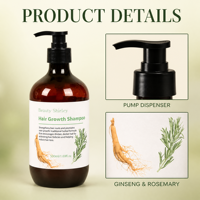 Shampo Herbal Botani Terbaru untuk Merevitalisasi Kulit Kepala, Memberikan Kilau, Meningkatkan Volume, untuk Semua Jenis Rambut, Unisex