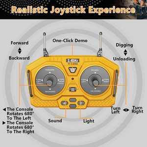Remote Control <strong>Excavator</strong> and Construction Truck Metal Shovel Engineering Vehicles with Light Music <strong>RC</strong> <strong>Excavator</strong> Toys - Product Image 4