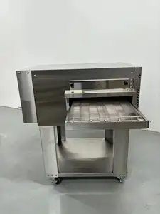 Horno de pizza eléctrico/de gas LPG comercial de 20 pulgadas horno de pizza de cinta transportadora independiente