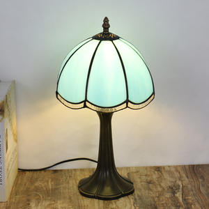 <b>Rustic</b> & Countryside-Themed Colored Glass <b>Table</b> Lamps for Bedroom & Bar Decor Creative Artistic <b>Bedside</b> <b>Table</b> Lamps - Product Image 5