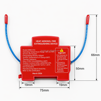 Extincteur aérosol de type S - Marque Kunan Rouge Portable Classe D pour utilisation dans le compartiment moteur automobile