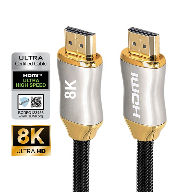 Wholesale 0.5m 1m 2m 3m 5m 8K 60Hz for Male to Male Cable 48Gbps Gold Plated for Cord for PS5 Monitor