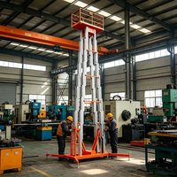 Plateforme élévatrice hydraulique électrique certifiée CE ISO de 12-18 m pour l'entretien des halls d'hôtel, prix d'usine, vente en gros