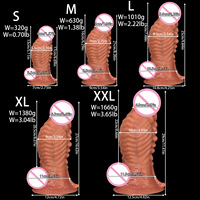 Dildo extra-large de style musculaire, plug anal, jouet sexuel fantaisie pour la masturbation féminine, SM