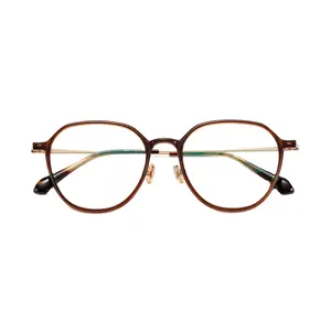 מותג מפורסם משקפיים משקפיים באיכות גבוהה בהיר סגנון משקפיים אופטי משקפי מגן אופטי מסגרות vantage עגול אנטי-כחול אור
