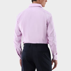 Logo personalizzato in cotone popeline abbottonate <span class=keywords><strong>da</strong></span> <span class=keywords><strong>uomo</strong></span> camicia <span class=keywords><strong>da</strong></span> <span class=keywords><strong>uomo</strong></span> semplice manica lunga abiti <span class=keywords><strong>da</strong></span> ufficio - Product Image 4