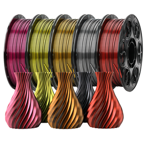 Silk Rose Red <b>PLA</b> Filament 1.75mm 1KG Spool Fits Most FDM 3D Printers - Product Image 1