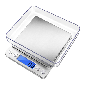 WOWO TECH เครื่องชั่งอาหารชุบเงินมีความแม่นยำสูงเครื่องชั่งดิจิตอล3000กรัมสำหรับยาสูบสมุนไพรและเครื่องเทศ - Product Image 1