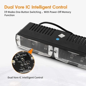 SANWEI Đèn LED Nhấp Nháy Nội Thất Xe Hơi 12 Volt Màu Đỏ Màu Xanh Dương Đèn Cảnh Báo Bảng Điều Khiển Gắn Trên Boong Xe Ô Tô - Product Image 6