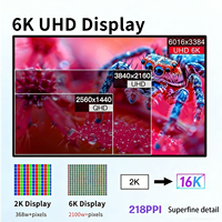 TCOLOR Monitor 6K 32 Zoll Aluminium USB-C 95W Reverse-Charging Monitore PC mit Eingebauten Lautsprechern für Grafikdesigner