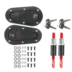 JDM Carbon Hood Pin Plus Flush Mount Kit Lock With Keys Universal New