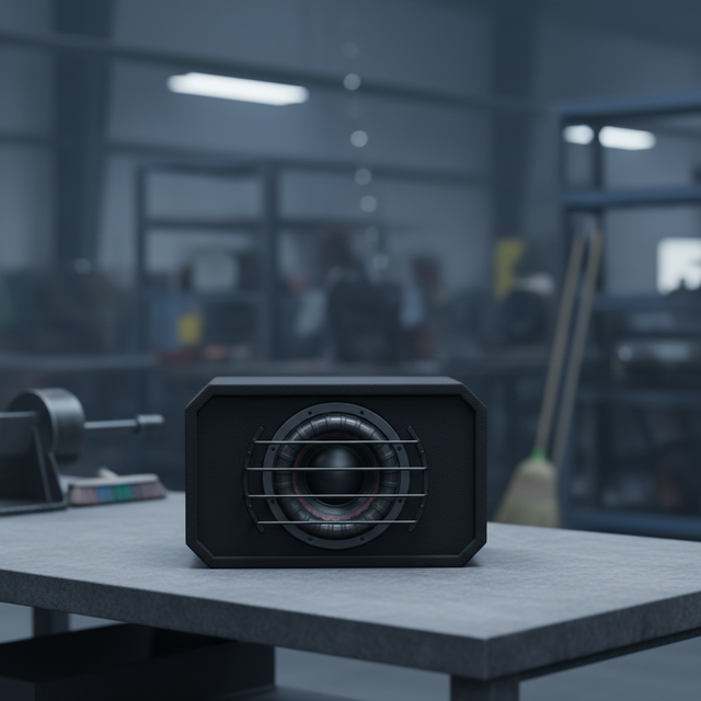 Factory Wholesale Best Seller Black Color 10 Inch Vented Passive Sub Woofer Box 15mm MDF Wooden Cabinet Constructure