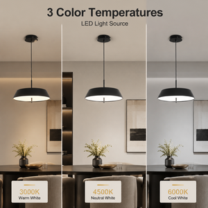 Luminaire suspendu moderne, corps en aluminium, diffuseur en acrylique, LED dimmable, télécommande tricolore, intérieur, pour salle à manger, salon - Product Image 3
