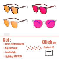 Lunettes d'ordinateur TR90 solides et durables, anti-lumière bleue, unisexe, monture carrée, branches en bois, verres jaunes, oranges, rouges