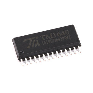 Nouvelle puce de commande IC originale pour affichage numérique à LED, pilote IC 8 segments 16 bits SOP-28 TM1640 - Product Image 1