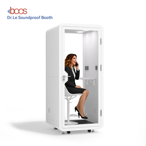 닥터 MS-221 1인용 방음 오피스 호텔 전화 부스 조용한 작업 공간 개인 모듈형 무소음 캐빈 창고 빌라 - Product Image 1
