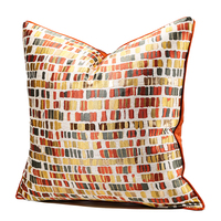 Housse de coussin de luxe 20x20 pouces décoratif ferme canapé taie d'oreiller géométrique Art Design jeter taie d'oreiller