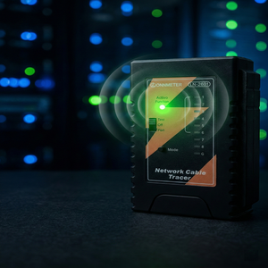 Testeur Ethernet robuste <span class=keywords><strong>pour</strong></span> extérieur à une seule extrémité, vérificateur de câble anti-interférence <span class=keywords><strong>pour</strong></span> les équipes de télécommunications sur le terrain et la construction - Product Image 1