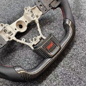 พวงมาลัยคาร์บอนไฟเบอร์สำหรับ Subaru WRX STI ลดราคาพิเศษ ขายตรง อุปกรณ์ตกแต่ง - Product Image 3