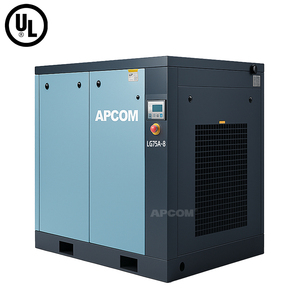 Compresseurs d'air à vis robustes certifiés UL 37/45/55/75/90/110/132/160 kW 6/7/8/10 bars, économie d'énergie industrielle, haute efficacité - Product Image 3