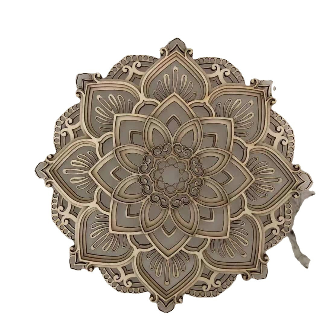 Креативный ночник с мандалой для йоги, украшение для дома, распродажа, окружающий свет ручной работы