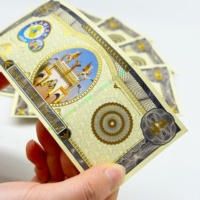 Billet de jeu personnalisé avec estampage or, anti-contrefaçon, pour coupon de réduction sécurisé et bon d'achat