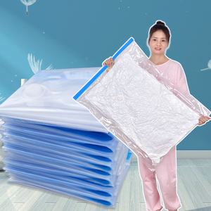 Sacchetti Sottovuoto da Viaggio per Abiti più Venduti dalla Migliore Fabbrica Cinese in Compressione PA PET con Pompa a Mano e Cerniera a Tripla Sigillatura - Product Image 1