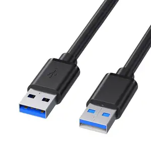 USB to USB Cable 0.5M USB 3.0 Male to Male Cord Type A 5Gbps Data Transfer Cable for Hard Drive, Laptop