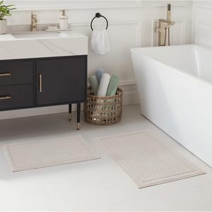 Tappetino da bagno in tessuto con tessuto di alta qualità assorbente con rivestimento antiscivolo per doccia e vasca da bagno con pavimento in cotone - Product Image 5
