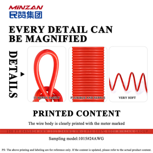 <span class=keywords><strong>Cable</strong></span> AWM1015 AWM1007 <span class=keywords><strong>24</strong></span> 22 20 18 16 AWG, <span class=keywords><strong>Cable</strong></span> de PVC Ultra Suave, <span class=keywords><strong>Cable</strong></span> Eléctrico Flexible de Cobre para Alta Temperatura - Product Image 3