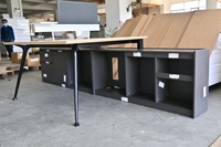 Bureaux d'ordinateur en bois LIWEI à prix d'usine, bureau de direction modulaire moderne, combinaison durable et écologique pour usage commercial et bureautique