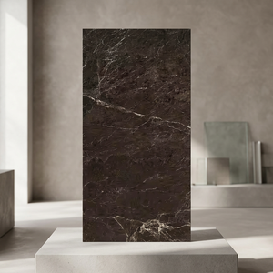 Azulejos de Porcelana con Aspecto de Mármol Pulido Spyker Choco Serie Luxury de 600x1200 mm para Espacios Interiores de Primera Calidad - Product Image 1