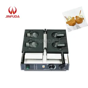 Commerciële Mini Wafelijzer Elektrische Taiyaki Beer Wafel Makers Snackmachines Met 2 Stuks Per Mal