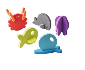 Jouets de bain pour enfants en mousse EVA colorée, alphabet animalier, blocs doux et sûrs - Product Image 6