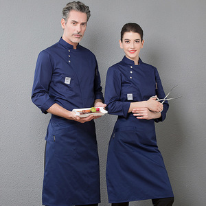 Wholesale Hot <strong>Chef</strong> Cookware <strong>Chef</strong> Uniforms <strong>Black</strong> Long for Sale bar Restaurant Uniforms <strong>Black</strong> <strong>Chef</strong> <strong>Jacket</strong> - Product Image 2