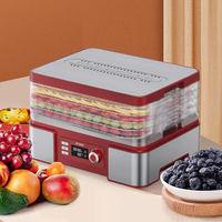 1-24 Uur Voedsel Droger Dehydrator Huishoudelijke Voedsel Dehydrator Kleine Voedsel Dehydrator 5 Trays Fruit Droger