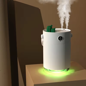 Humidificador de <span class=keywords><strong>cactus</strong></span> portátil de gran capacidad de 1L, dormitorio, sueño, purificación silenciosa, rociador de aire, lámpara de mesa pequeña - Product Image 2