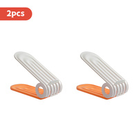 NFS Rangement à chaussures moderne à double pont plié Rangement à chaussures peu encombrant Porte-outils