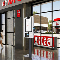 KFC Restaurant Kiosque de terminal de paiement de commande en libre-service sans espèces à écran tactile 21.5/32 pouces