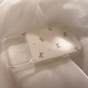 Funda Protectora Gris con Diseño de Lazo y Purpurina, Antigolpes, con Diseño Geométrico de Grafiti, Compatible con 17 <span class=keywords><strong>Pro</strong></span> y 16 <span class=keywords><strong>Pro</strong></span>, Estilo Coreano - Product Image 3