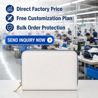 Dompet Kulit PU Premium untuk Wanita, Dompet Mewah dengan Ritsleting, Kapasitas Besar, Clutch Wanita, Grosir, Logo Custom