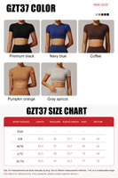 Atasan Yoga Crop Top Tanpa Jahitan, Slim Fit, Menyerap Keringat, Lengan Pendek, untuk Olahraga Wanita