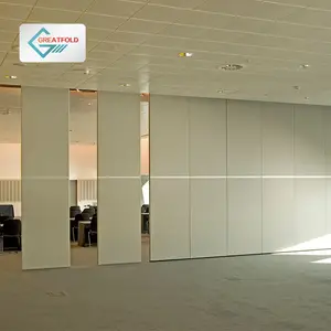 Sistema de pared movible, partición Operable, colgante superior, partición móvil deslizante para habitación de oficina
