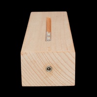 Nouvelle arrivée en bois massif Led affichage veilleuse socle support acrylique 3d Led lampe socle en bois