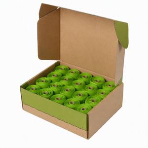 Sacs à déjections canines en stock d'usine, prix de gros abordable, écologiques, en plastique, design simple, emballage personnalisé avec logo - Product Image 1
