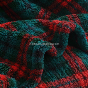 FY Scottish <strong>Tartan</strong> Sherpa Raschel Blanket Red Green Plaid Flannel Nap Polar Manta Luxury Scottish Style <strong>Throw</strong> - Product Image 4
